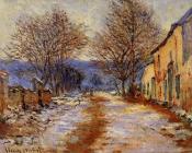 克劳德 莫奈 : Snow Effect at Limetz